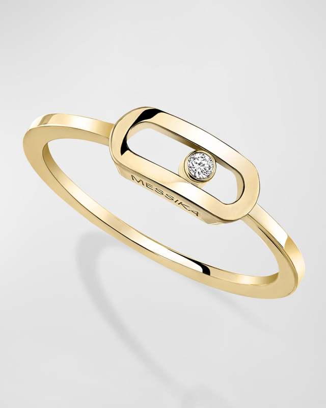 Move Uno 18K White Gold 1-Diamond Ring